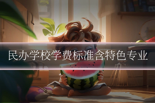 民办学校学费标准含特色专业
