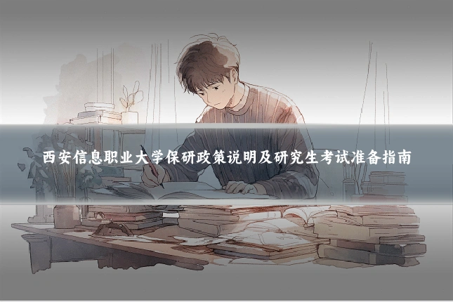 西安信息职业大学保研政策说明及研究生考试准备指南