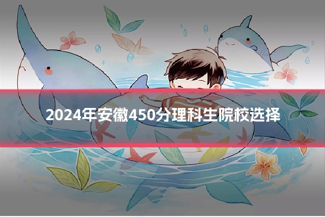 2024年安徽450分理科生院校选择