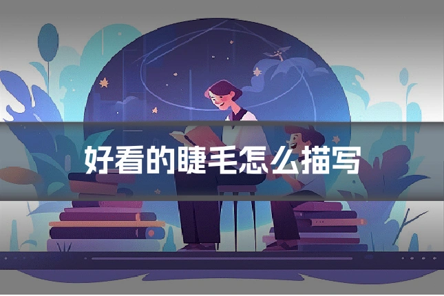 好看的睫毛怎么描写
