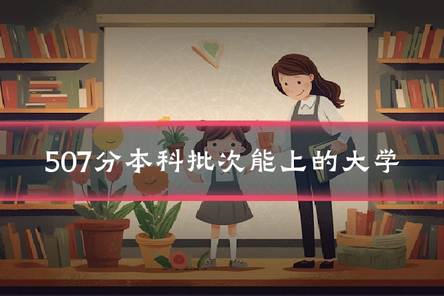 507分本科批次能上的大学