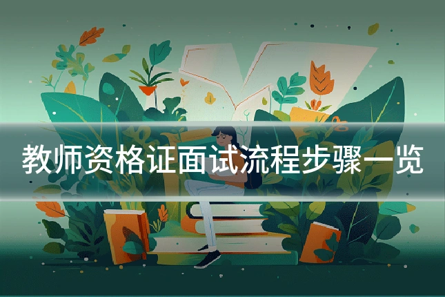教师资格证面试流程步骤一览
