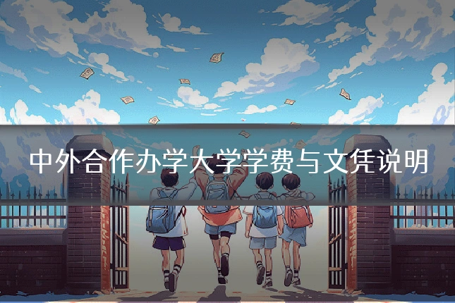 中外合作办学大学学费与文凭说明