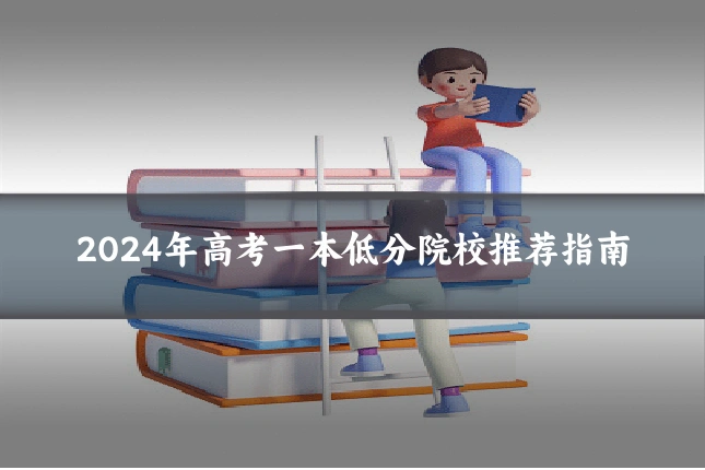 2024年高考一本低分院校推荐指南