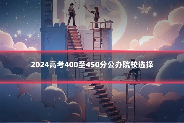 2024高考400至450分公办院校选择