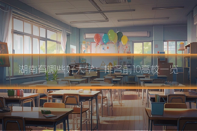 湖南有哪些好大学：排名前10高校一览