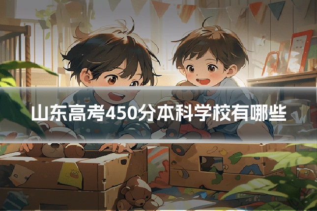 山东高考450分本科学校有哪些