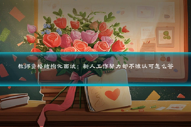 教师资格结构化面试：新人工作努力却不被认可怎么答