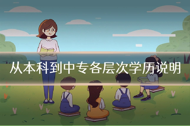 从本科到中专各层次学历说明