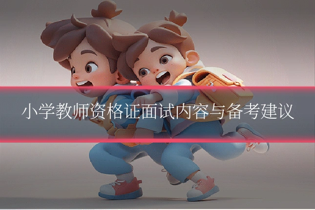 小学教师资格证面试内容与备考建议