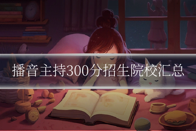 播音主持300分招生院校汇总