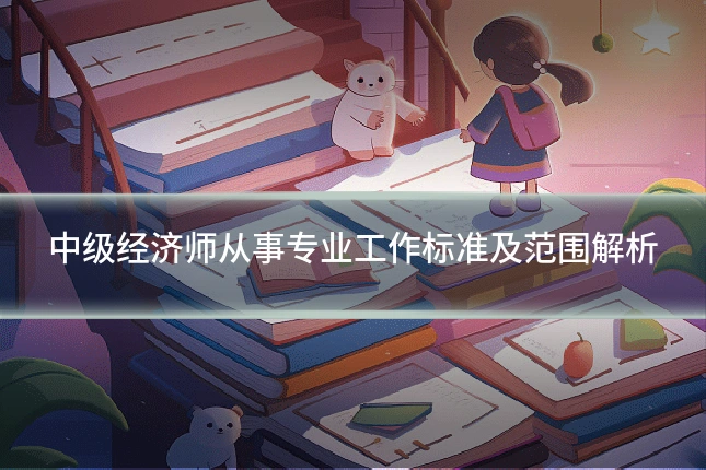 中级经济师从事专业工作标准及范围解析