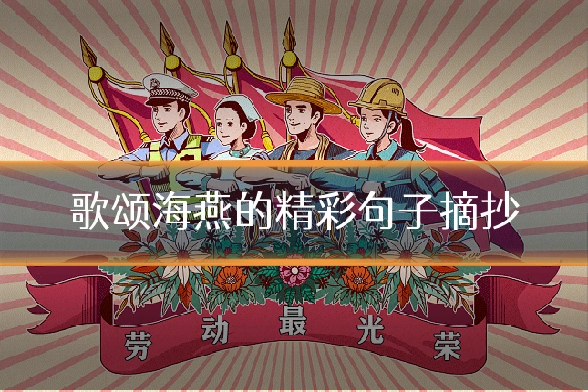 歌颂海燕的精彩句子摘抄