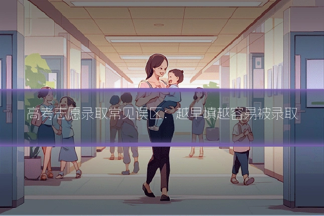 高考志愿录取常见误区：越早填越容易被录取
