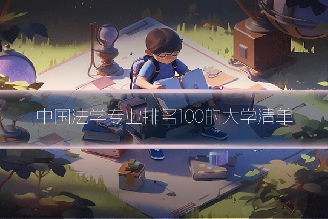 中国法学专业排名100的大学清单