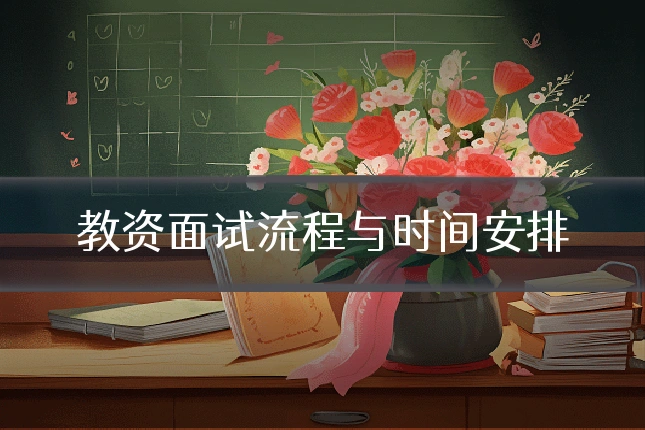 教资面试流程与时间安排