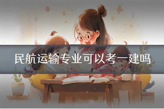 民航运输专业可以考一建吗