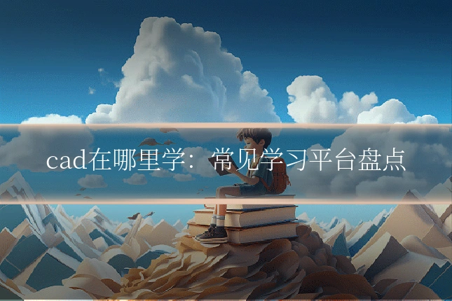 cad在哪里学：常见学习平台盘点