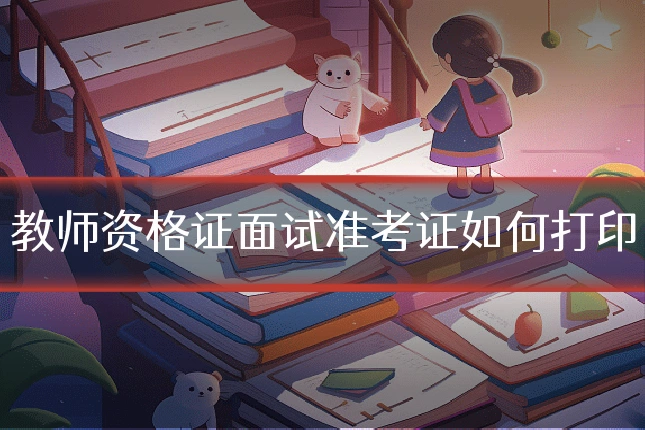 教师资格证面试准考证如何打印