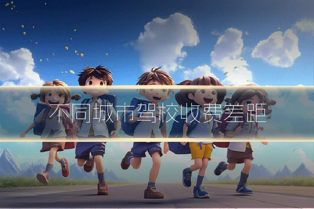 不同城市驾校收费差距