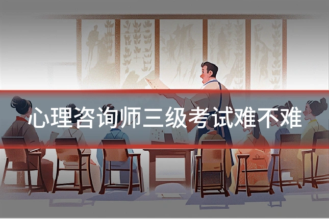 心理咨询师三级考试难不难
