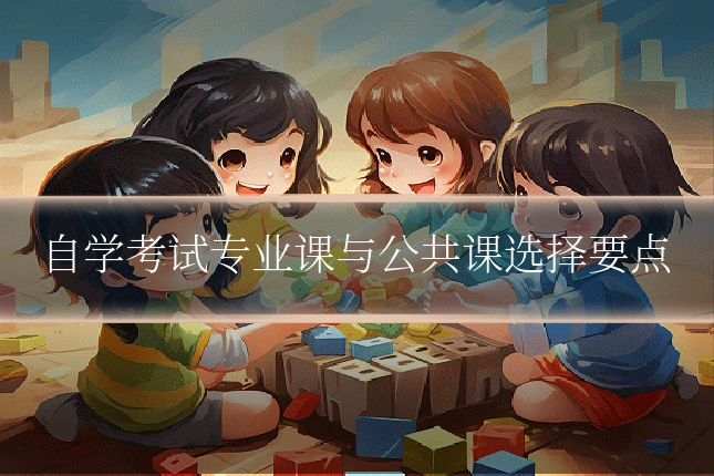 自学考试专业课与公共课选择要点