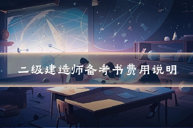 二级建造师备考书费用说明