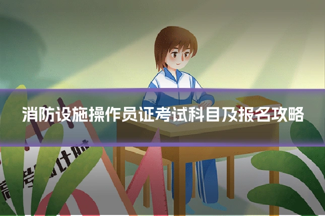 消防设施操作员证考试科目及报名攻略