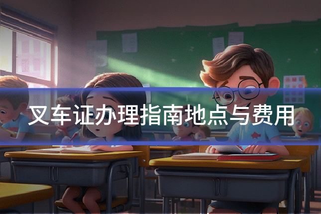 叉车证办理指南地点与费用