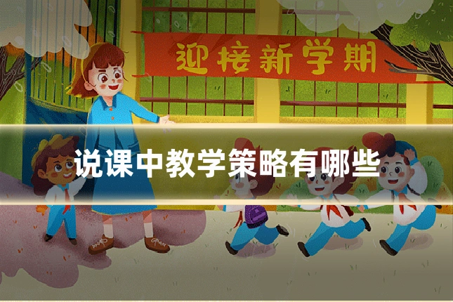 说课中教学策略有哪些