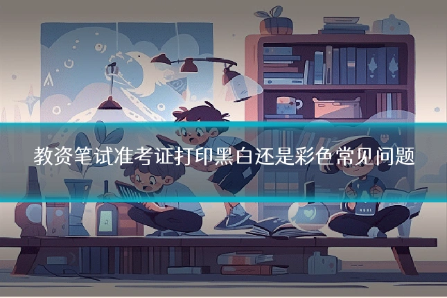 教资笔试准考证打印黑白还是彩色常见问题