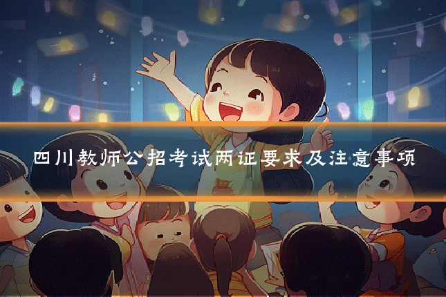 四川教师公招考试两证要求及注意事项