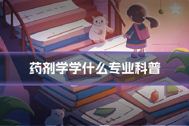 药剂学学什么专业科普