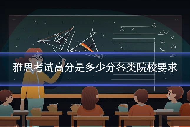 雅思考试高分是多少分各类院校要求