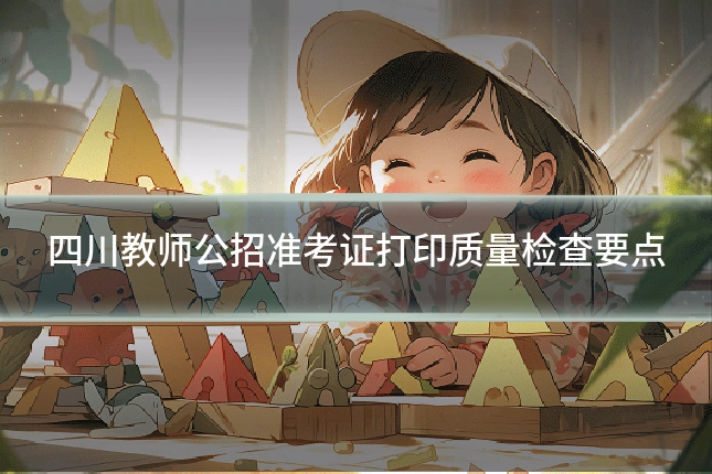 四川教师公招准考证打印质量检查要点