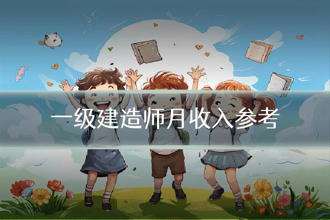 一级建造师月收入参考