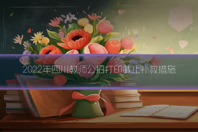 2022年四川教师公招打印截止补救措施