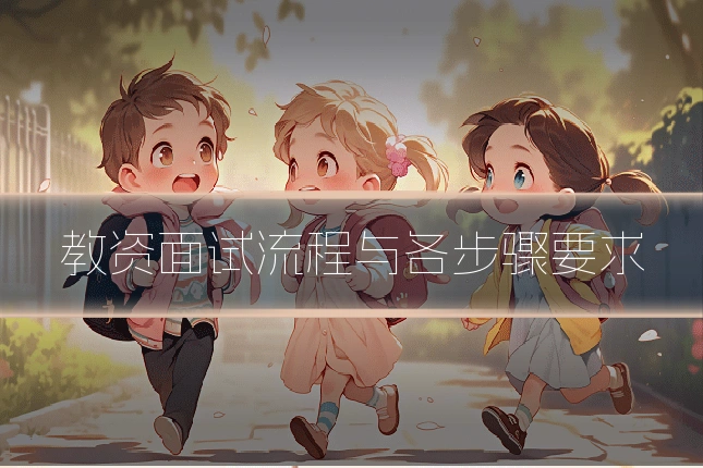 教资面试流程与各步骤要求