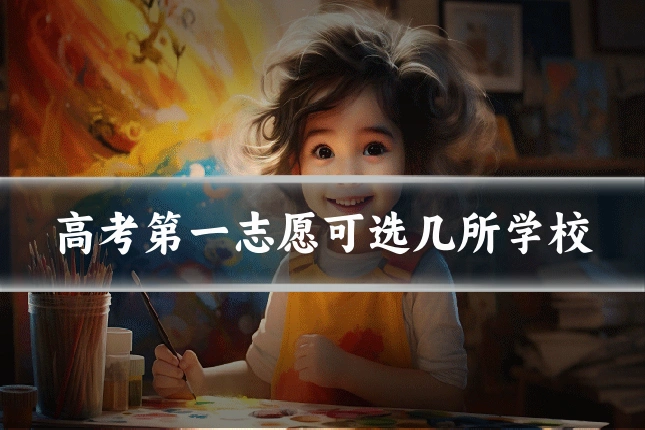 高考第一志愿可选几所学校