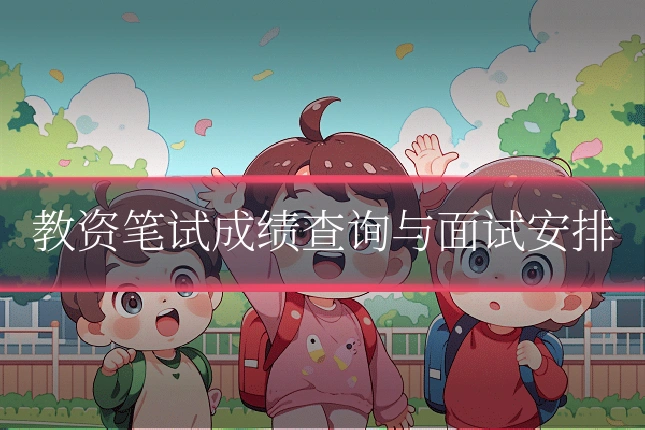 教资笔试成绩查询与面试安排