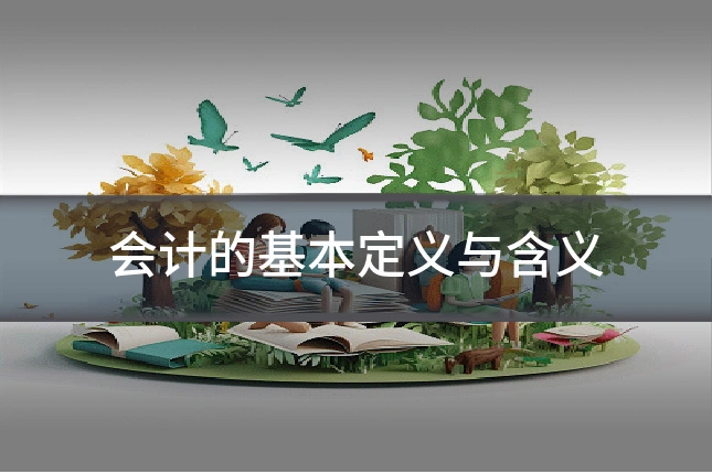 会计的基本定义与含义