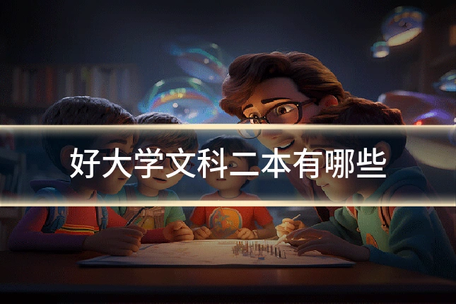 好大学文科二本有哪些