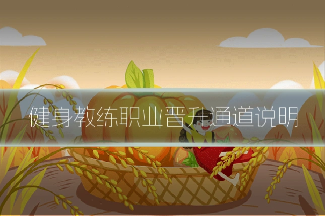 健身教练职业晋升通道说明