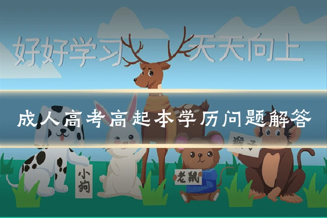 成人高考高起本学历问题解答