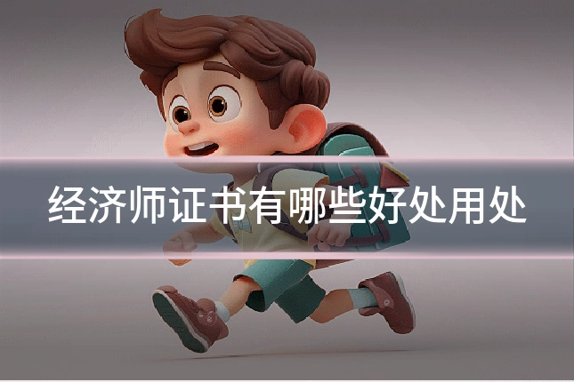 经济师证书有哪些好处用处