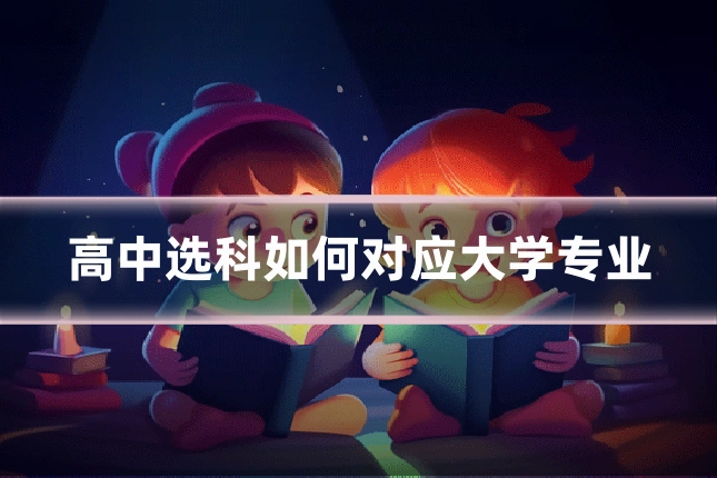 高中选科如何对应大学专业