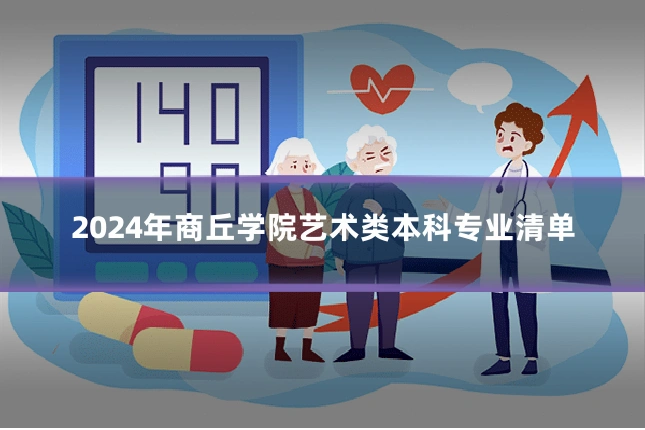 2024年商丘学院艺术类本科专业清单