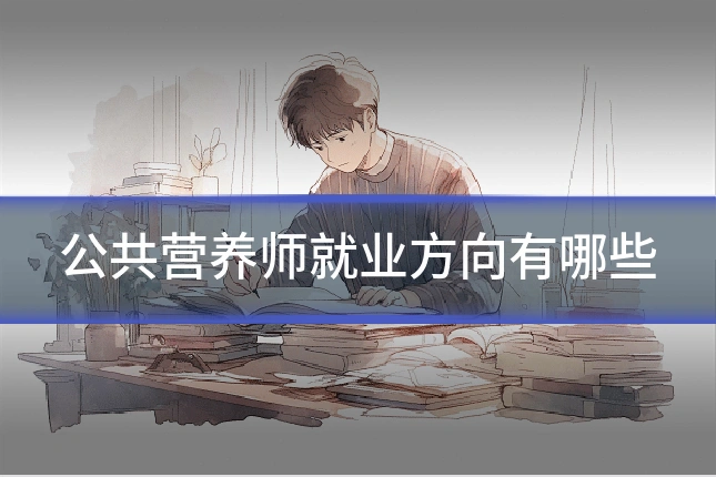 公共营养师就业方向有哪些