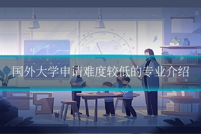 国外大学申请难度较低的专业介绍