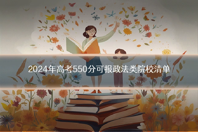 2024年高考550分可报政法类院校清单